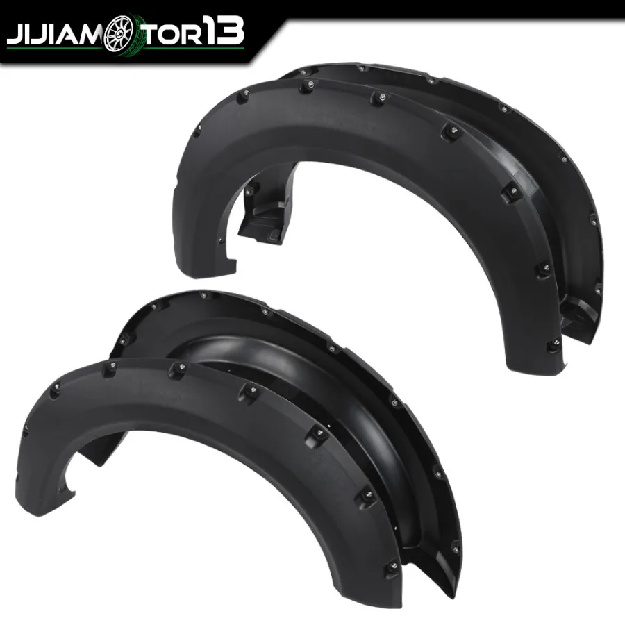 4 قطعة تناسب 20092014 F150 POCKETRIVETED STYLESIDE عجلة الحاجز مشاعل لشاحنة الطرق الوعرة تصميم جمالي حديث مع DURA