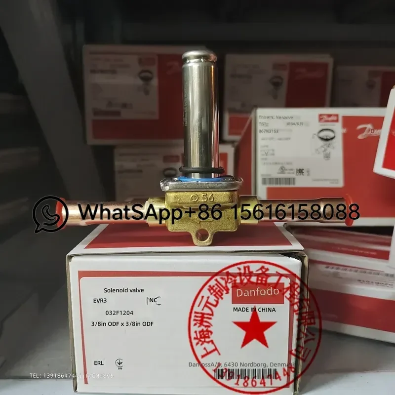 Danfoss Solenoid Valve EVR3 Refrigeration Unit Marine Cold Storage Air Conditioning 032F1204 032F1206 032F1207