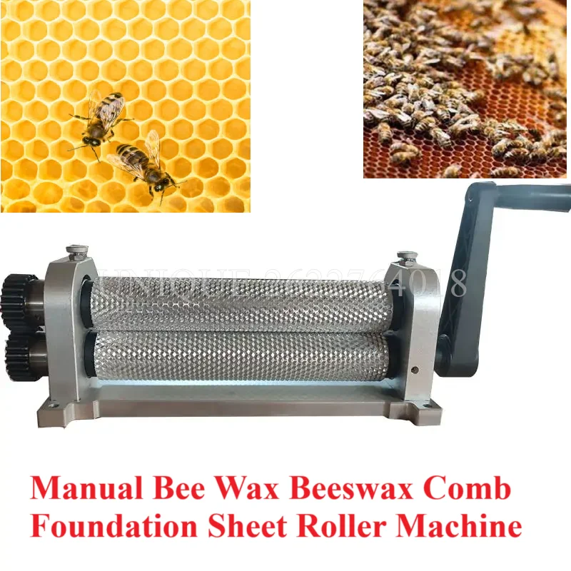 Commercial Manual Bee Wax Beeswax Comb Foundation Sheet Roller Machine Beeswax Stamping Machine Beeswax Stamper Equipment