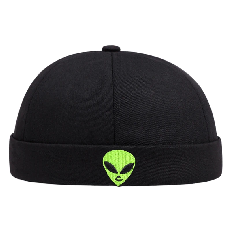 2026 Fashion New Landlord Hat Alien Embroidered HipHop Hat Daily Casual Commuting Decorative Hat Unisex Guapi Hat Borderless Hat