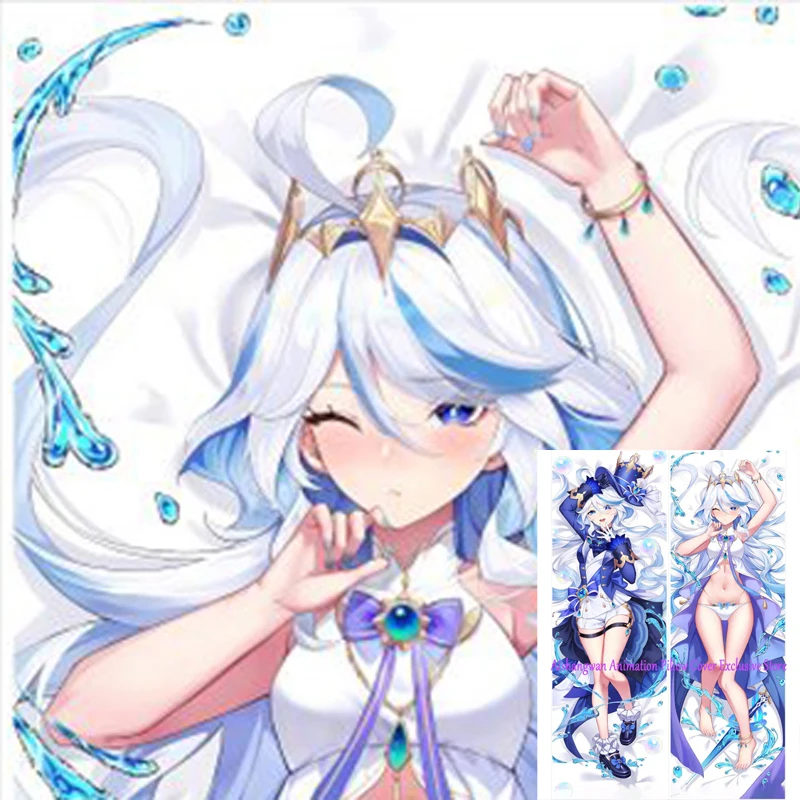 

Dakimakura Anime Pillow Cover Furina de Fontaine Double Sided Print 2Way Bedding Festival Gifts Gifts