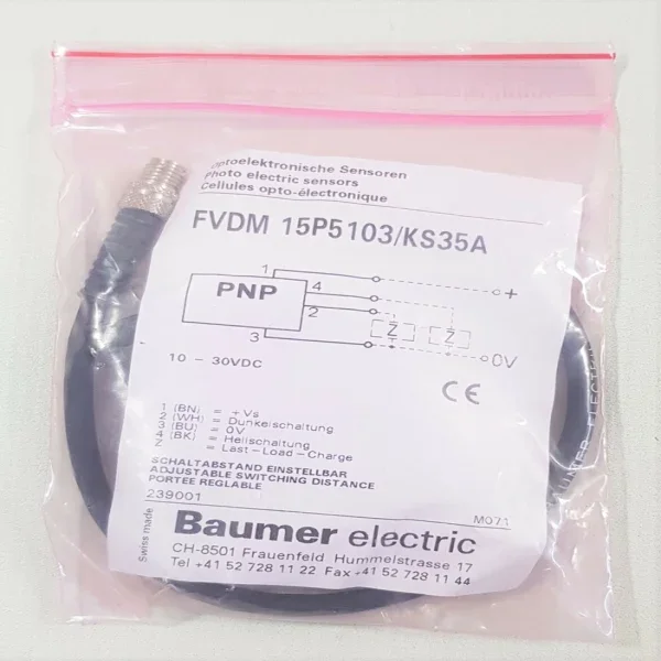 Nouveau capteur optoélectronique Fvdm15p5103ks35a, neuf, original, Spot Plc