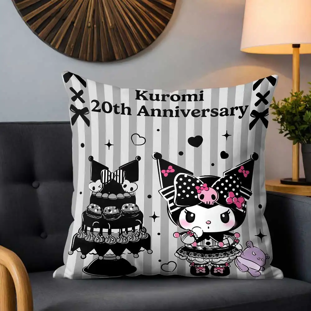 الوسائد الزخرفية للسرير Kawaii Kuromis المنزل والديكور وسادة تغطي وسائد الأريكة غطاء وسادة غرفة ديكور الحالات العناصر