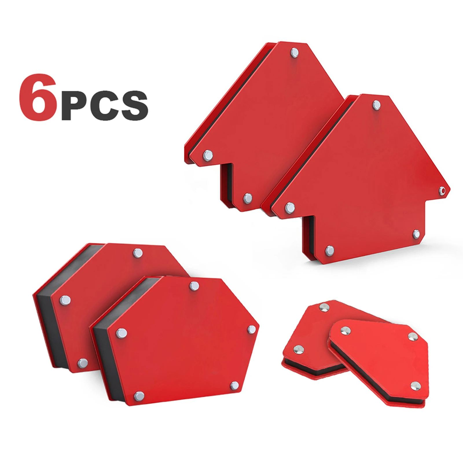 6PCS Magnetic Welding Locator Set Auxiliary Tools Right Angle Bevel Multi-Angle Welding Holders for Precision Welds