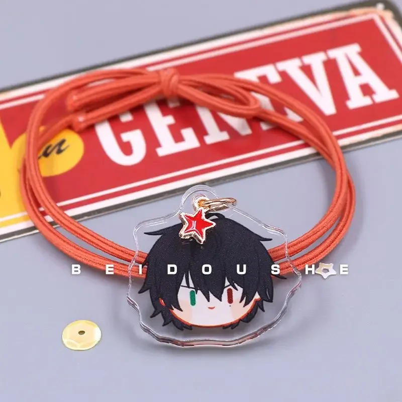 Hypnosis Microphone Hair Bands Girl Anime Yamada Ichiro for Children Hair Ties Kawaii Cosplay Hair Acrylic Accessories Gifts