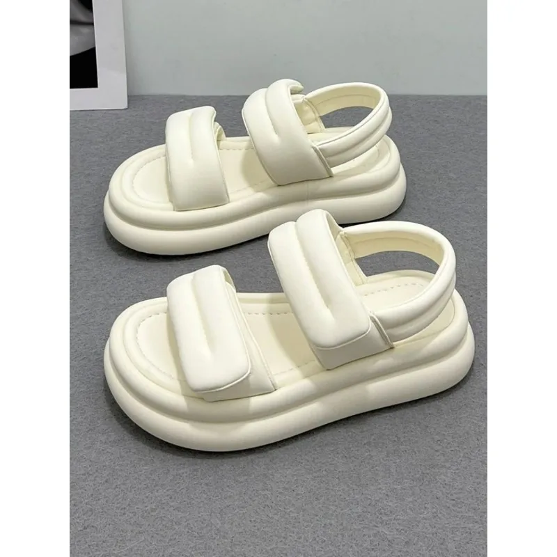 

New Fashion Buckle Sandalias Dress Female Designer Party slipper 2024 Summer Women's platform sandals heels woman shoes