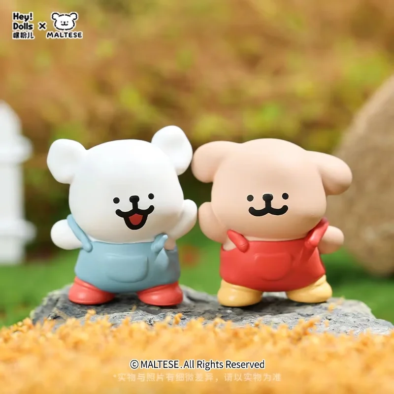 

Коллекционные мини-игрушки Supaly Maltese Line Dog Happy Farm Series: милые фигурки животных в слепых пакетах, коробка-сюрприз, подарок для детей и девочек