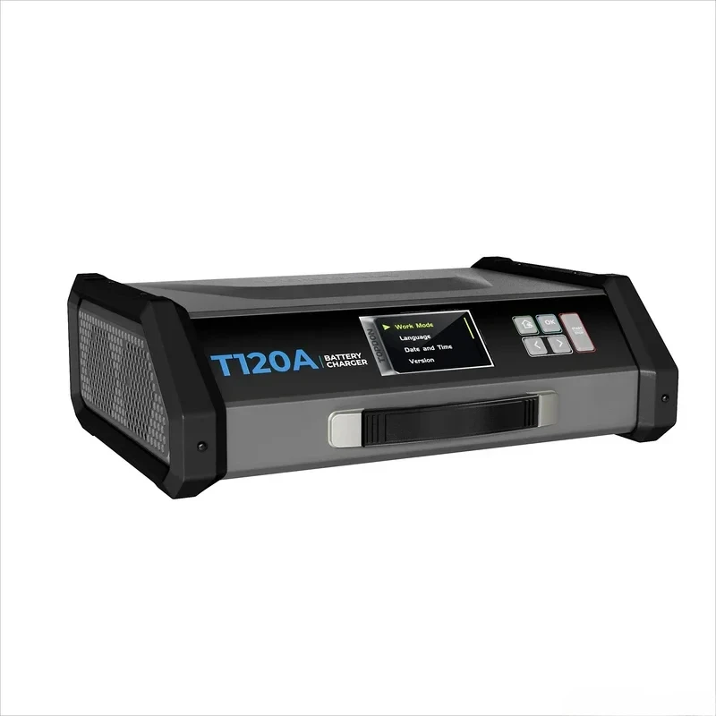 2025 -T120A 12V Real-Time Adjustable Output Lithium/Lead-Acid Voltage Stabilized Car Battery Charger
