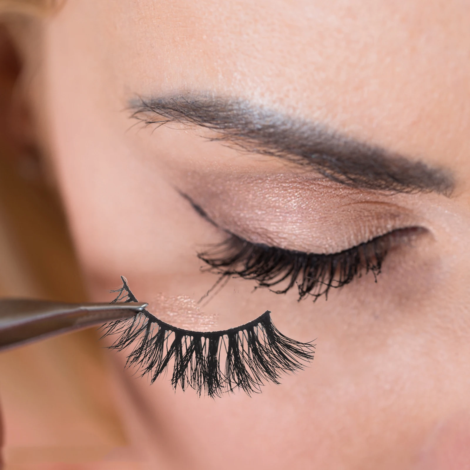 

10 Pairs Lashes Strip Eye Lash Extension Strip Lashes Bulk Halloween Party Daily Use Comfortable Fit Eye Shape