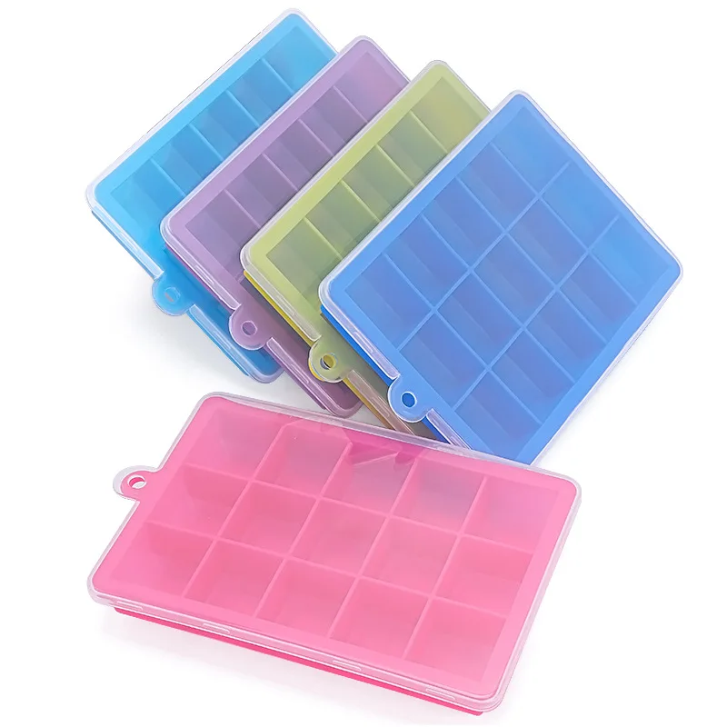 15 Grid Ice Cream Tools Silicone Ice Trays Ice Lattice Icecream Mold Silicone Molds Silicone Mold