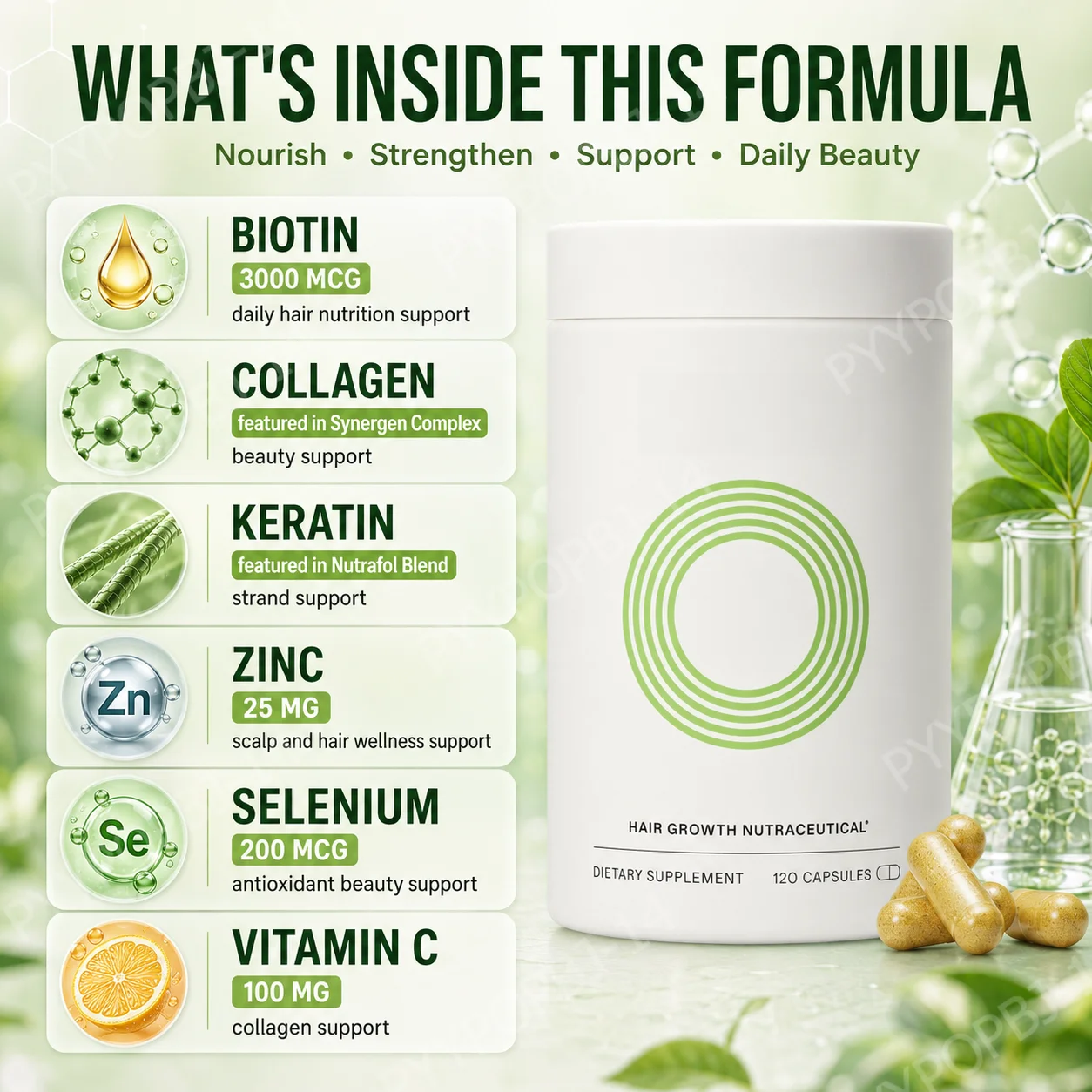 Herbal Hair Nutrition Capsules - Hair Care Herbal ulasan dan harga