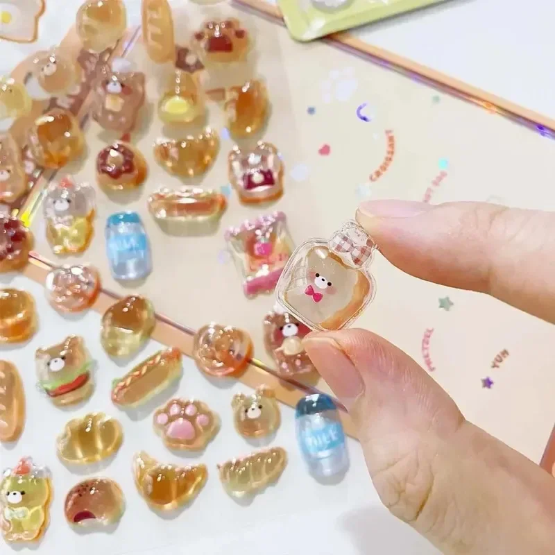 300 قطعة Kawaii الكرتون ثلاثية الأبعاد الإغاثة ملصق لطيف كريستال هلام التصحيح ل جراب هاتف المحمول مرآة سجل القصاصات مجلة الحيوان ديكو