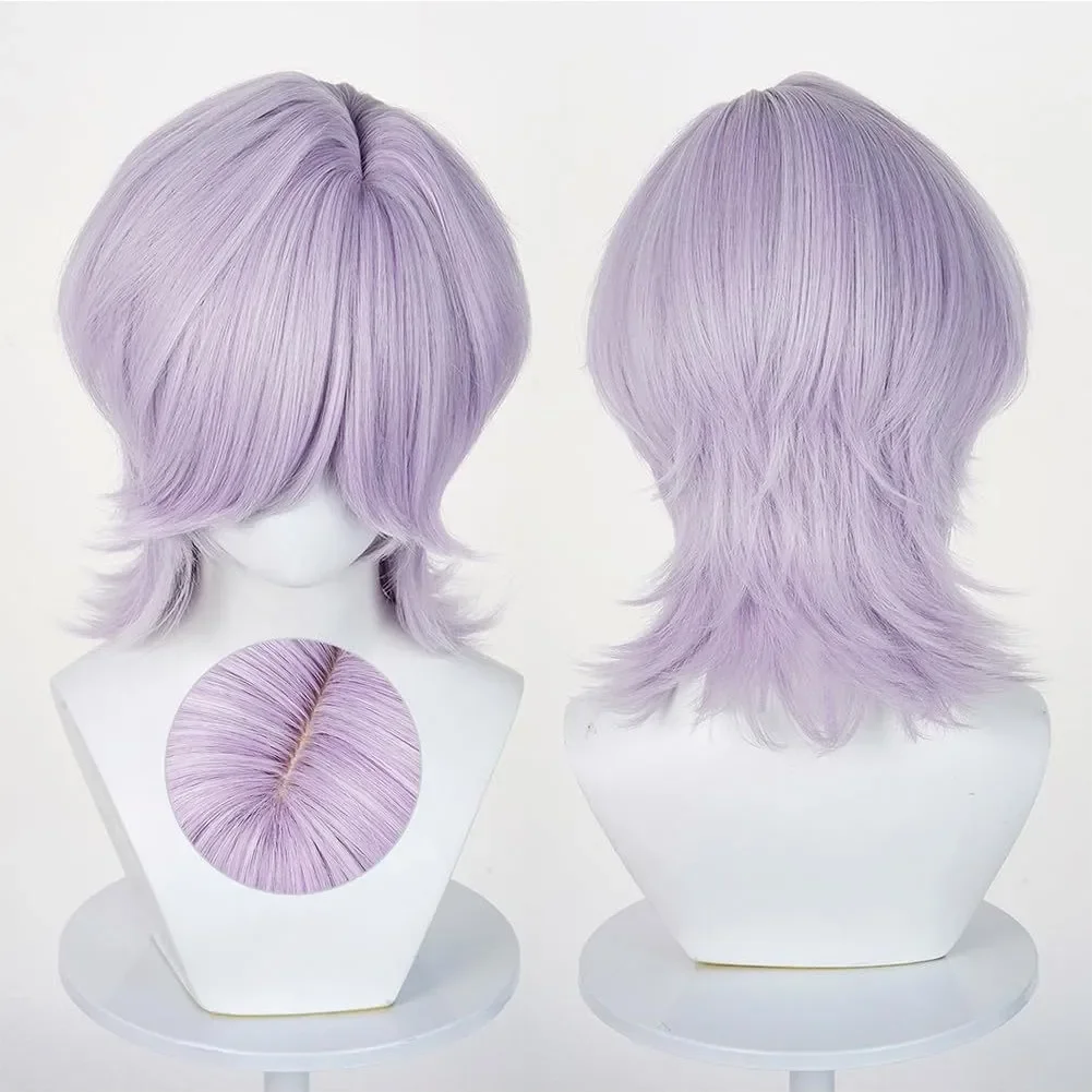 Kpop Demon Hunters Cosplay Saja Boys Qin Yu Baby Abby Mystery Romance Cosplay Wig Heat Resistant Synthetic Hair Wigs + Wig Cap