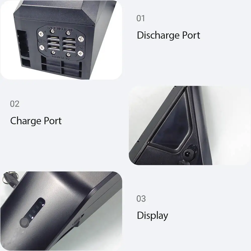 36V 48V Reention Ebike Battery Box 40pcs 50pcs 52pcs Cells for Removable Only Empty Shell Electric Bike Without Battery Cells