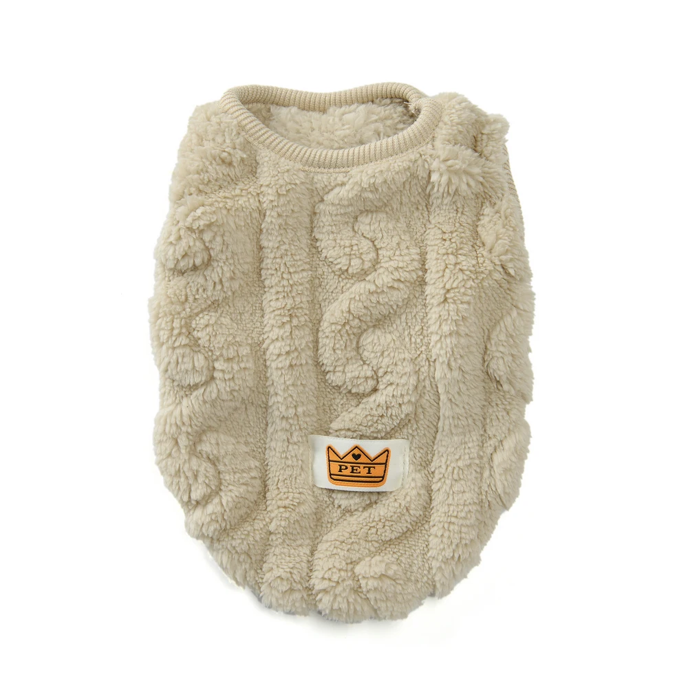 Weiche Fleece-Hundekleidung für kleine Hunde, Katzen, Pullover, Herbst und Winter, warme Welpenweste, Bekleidung für französische Bulldoggen, Yorkshire, Haustierkostüm – Detail 2