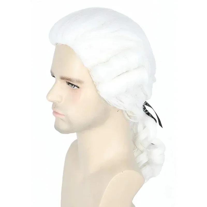 Cosplay Anime Wigs Chainsaw Man Power Wig Makima Wigs Lawyer Judge Baroque Cosplay Curly Wig + Wig Cap Halloween Costume Props