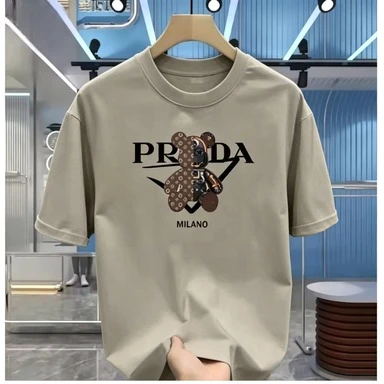 7AGrade Anti-Bacterial High-End Menthol Fragrance Men's Luxury Brand Letter-Print T-Shirt High-Quality Men's Clothing Streetwear