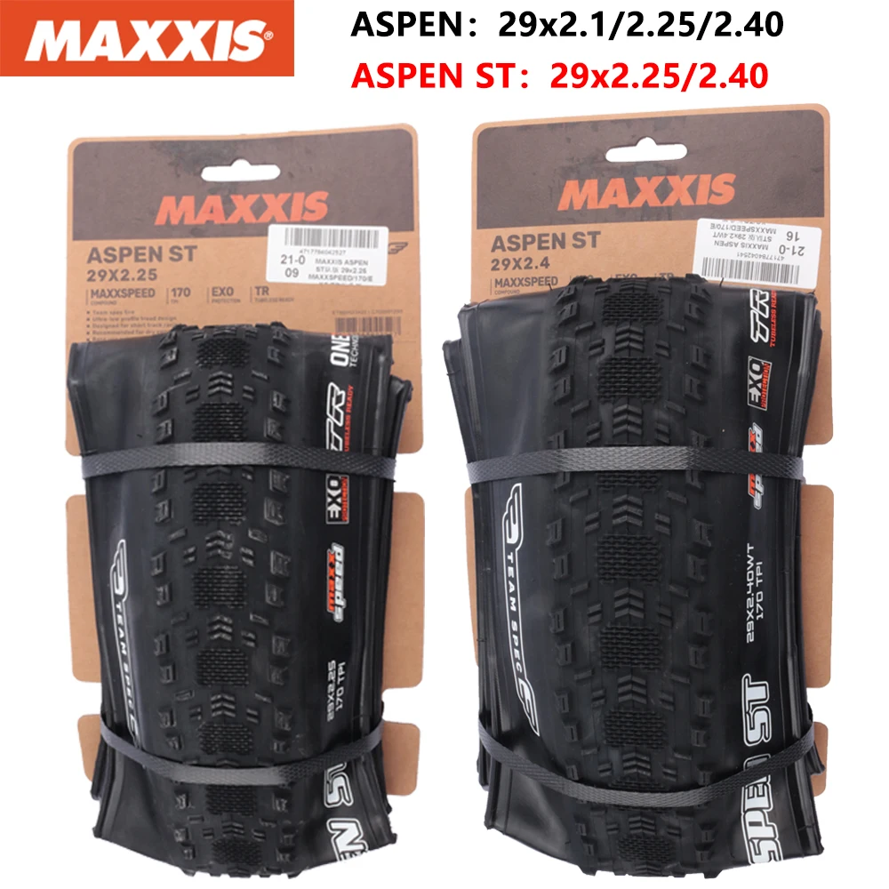 MAXXIS ASPEN ST Original XC neumáticos para bicicleta todoterreno neumáticos de vacío para bicicleta de montaña neumático de bicicleta sin cámara antiperforación 29x2,1/2,25/2,4