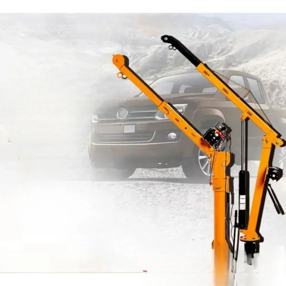

Hot sales Vehicle-mounted crane 12v24v truck-mounted crane 500 kg cantilever crane mini truck hoist hydraulic type