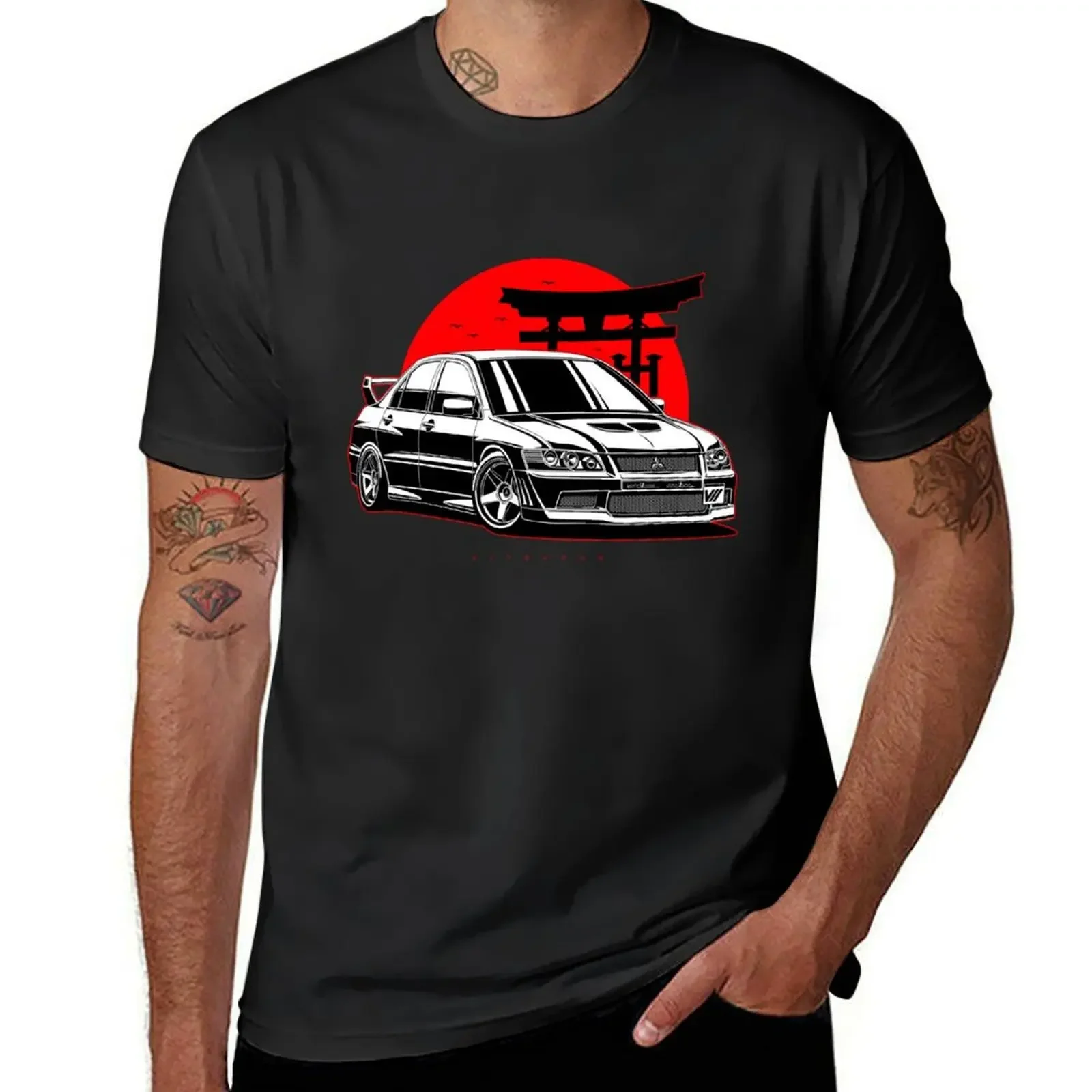 Lancer Evo VII T-Shirt heavyweights oversized t shirt boys whites T-shirts for men cotton