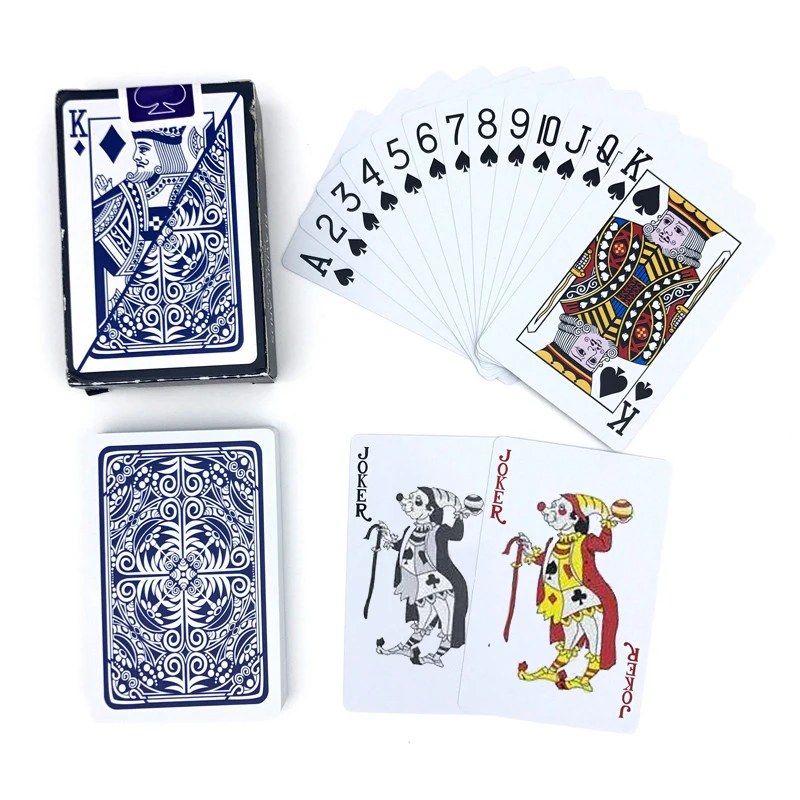 2 Sets/Lot New High Quality Baccarat Texas Hold\'em Plastic Playing Cards Waterproof Bridge Poker Cards Board Game 2.28*3.46 Inch