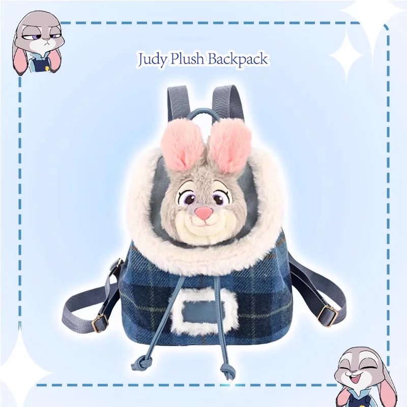 Disney Originele Zootopia 2 Cartoon Judith Nick Pluche Rugzak Pop Tas Leuke Flip Trekkoord Opbergtas Verjaardagscadeau