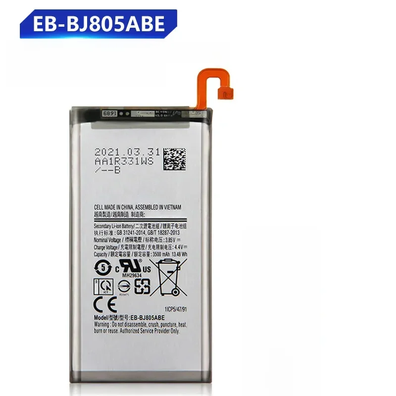 

Аккумулятор для телефона EB-BJ805ABE для Samsung Galaxy A6 Plus A6+ A605 J6+ J805 3500 мАч