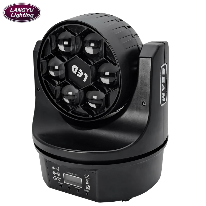 Imagem -02 - Led Beam Bee Eye Moving Head Light Dmx Club Dimmer 15 Canais Iluminação de Palco Ktv Box Festa Disco Efeito em Rgbw