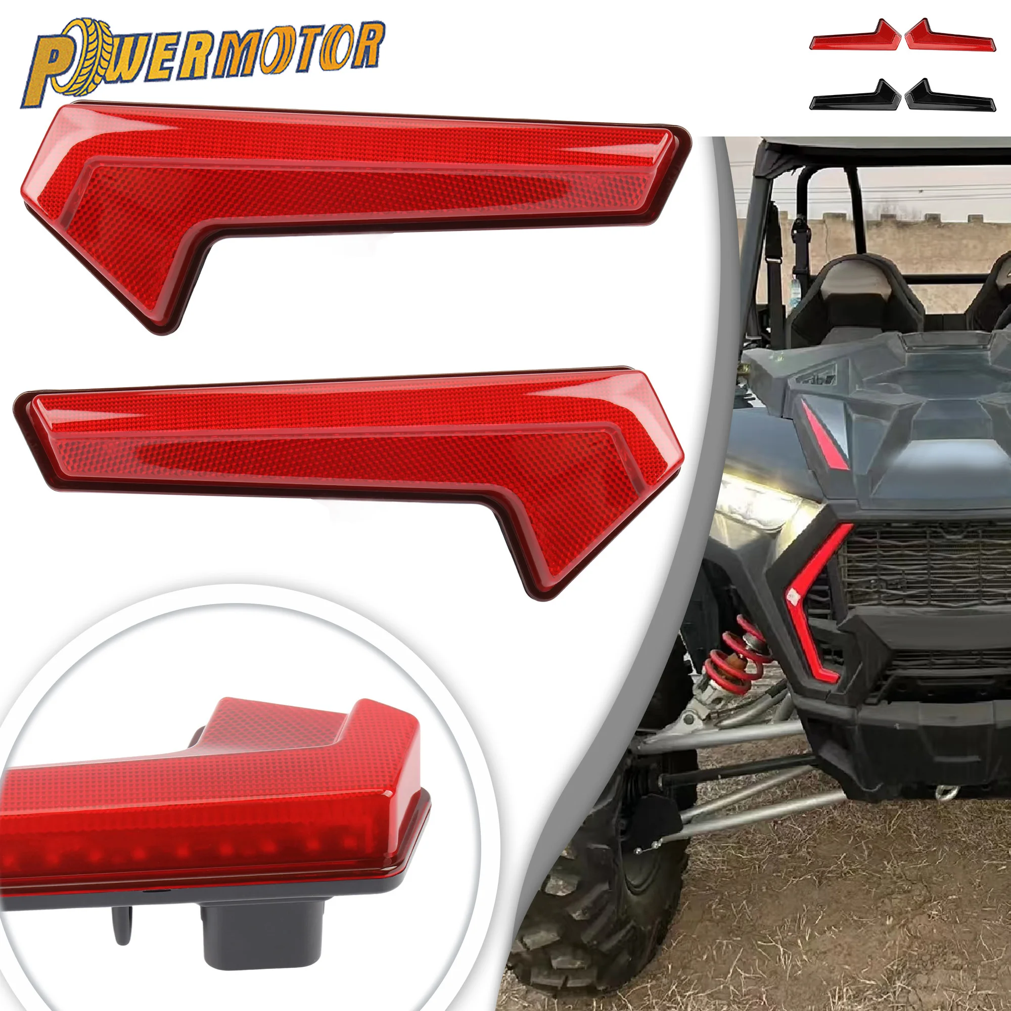

ATV UTV LED Tail Lights Assembly Rear Brake Light Stop Signal For Polaris EPS RZR XP 4 Turbo Sportsman XP 1000 S 2017-2021 Parts