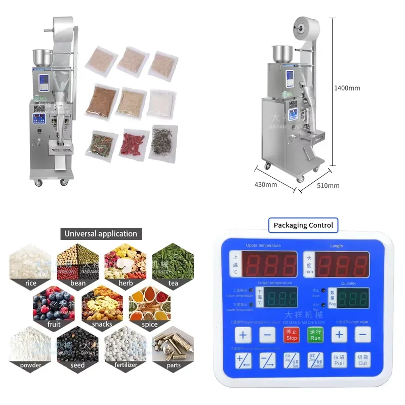 

2026 DZD-220 Good Price China Manufacturer Machinery Biodegradable Food Package Bag Packaging Sachet Coffee Packing