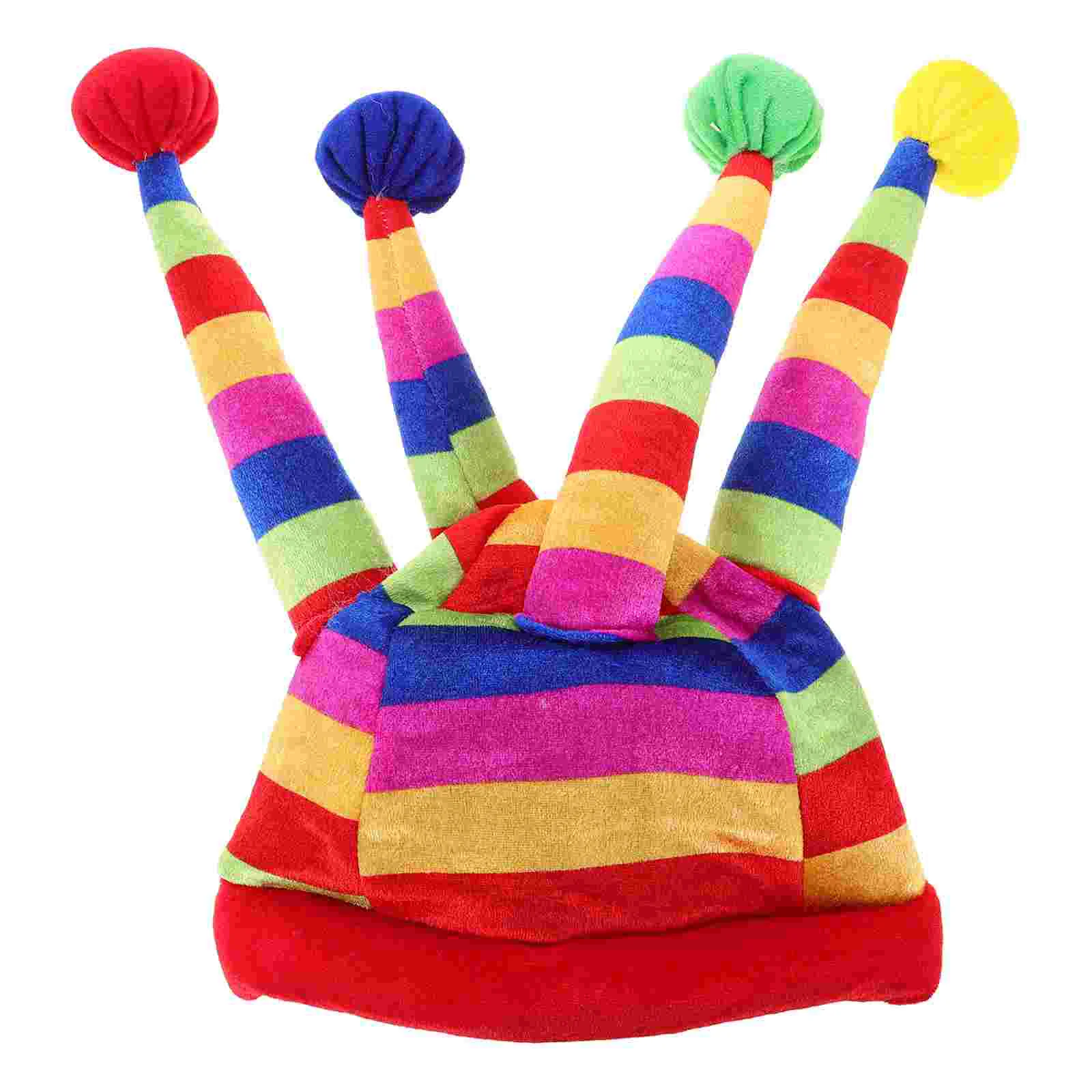 Party Headwear Clown Hat Outfit Halloween Costume Prom Carnival Dress Felt Renaissance Women's