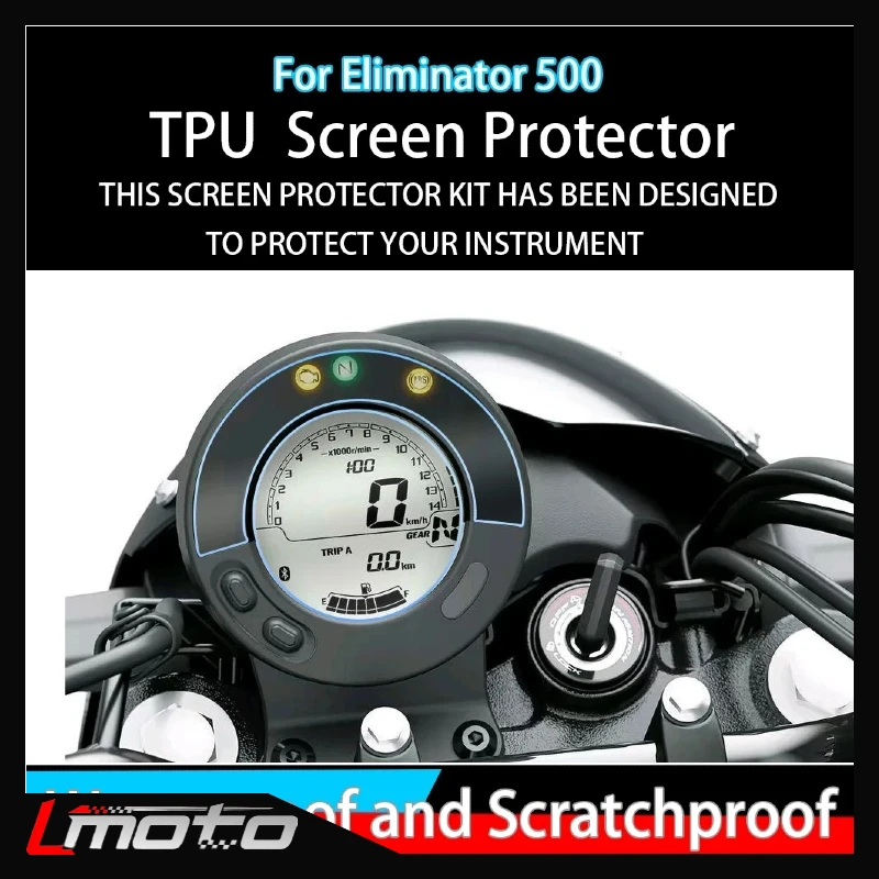 

For Kawasaki Eliminator 500 Motorcycle Accessories Cluster Scratch Screen Protection Film Screen Protector