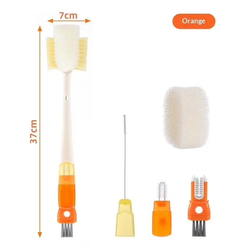 Water Cup Thermos Cup Brush Milk Bottle Cleaning Sponge Brus5-in-1 Cup Washing Tool For Household Use Multifunctional Cup Brush