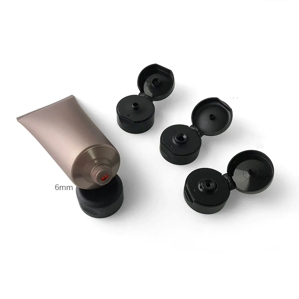 100g Frosted Gold Brown Plastic Soft Tube 100ml Facial Lotion Cream Refillable Squeeze Bottle Empty Cosmetic Container