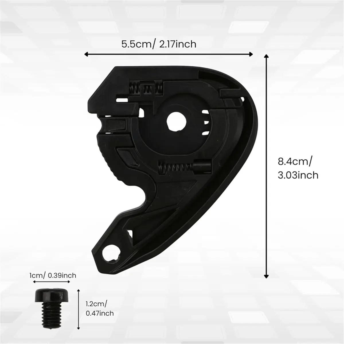 Compatible C10 Base Plate Replacement Kit Fit for HJC HJ34P, HJ34,Motorcycle Helmet Visor Pivot Gear Plate