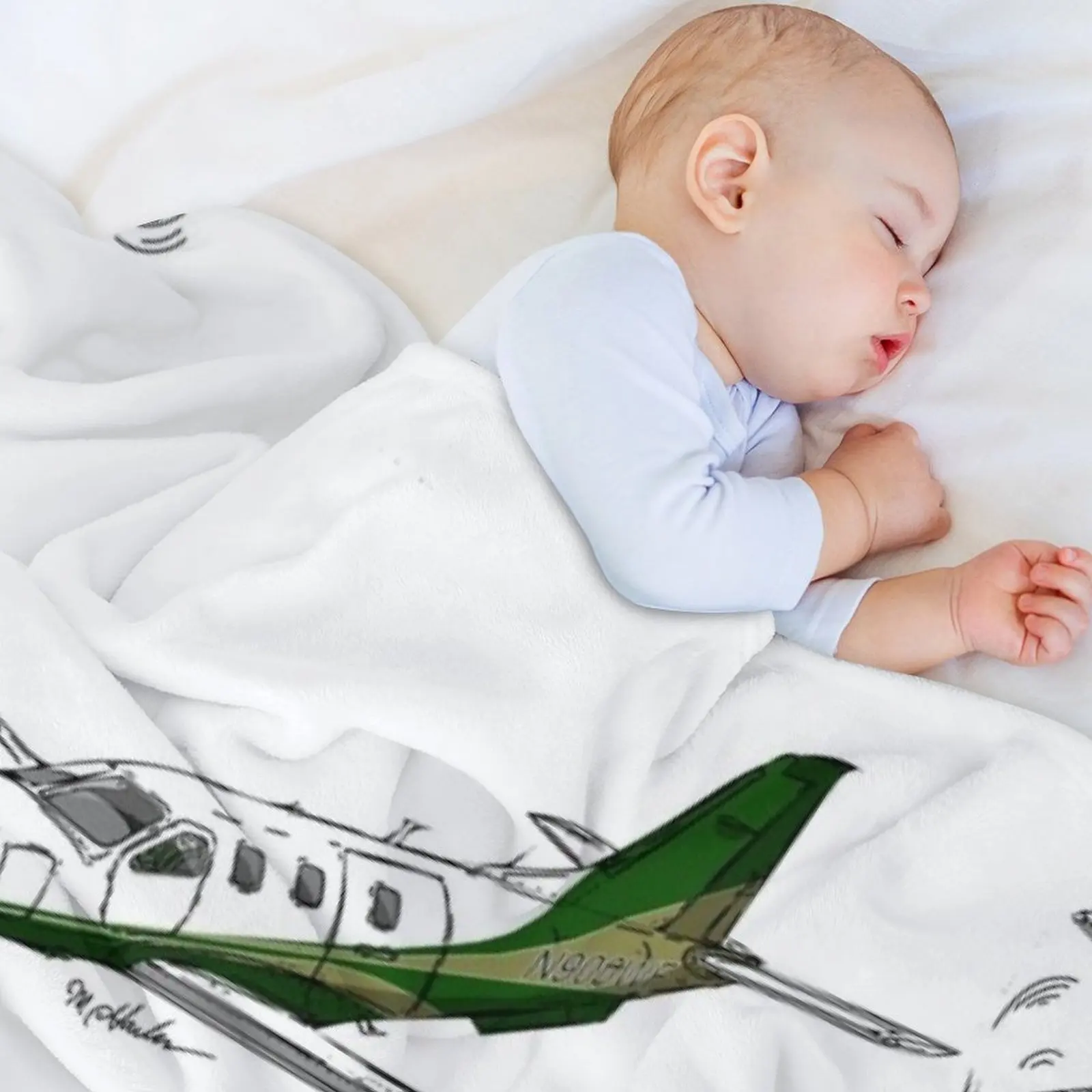 Socata TBM 700 N900WF رمي بطانية كيس النوم الأربعاء بطانيات ذات علامة تجارية فاخرة لبطانيات الأرائك