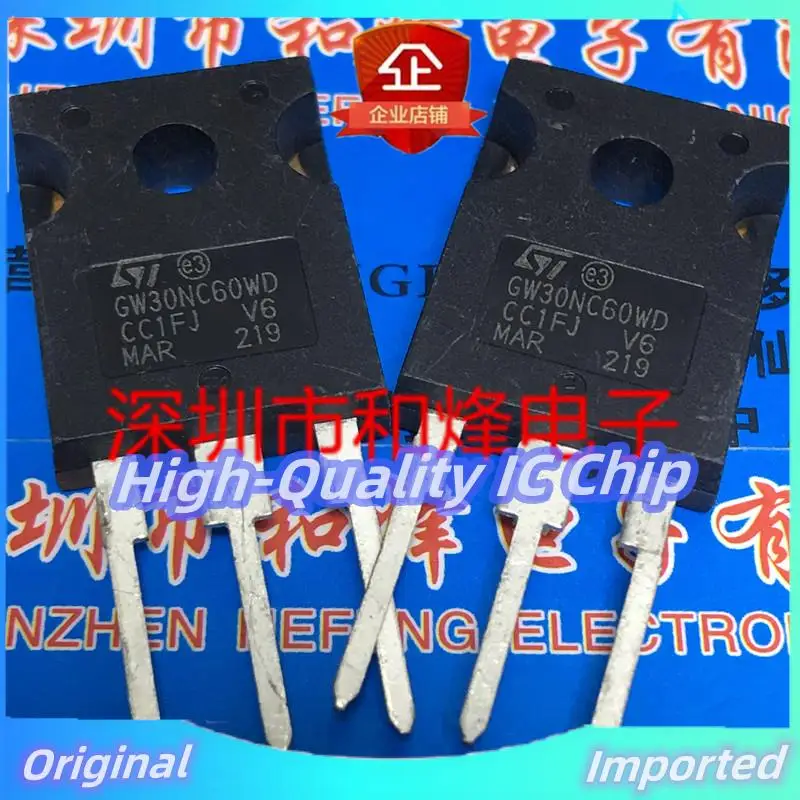 10PCS-30PCS  STGW30NC60WD GW30NC60WD TO-247 600V30A Imported Original  Best Quality