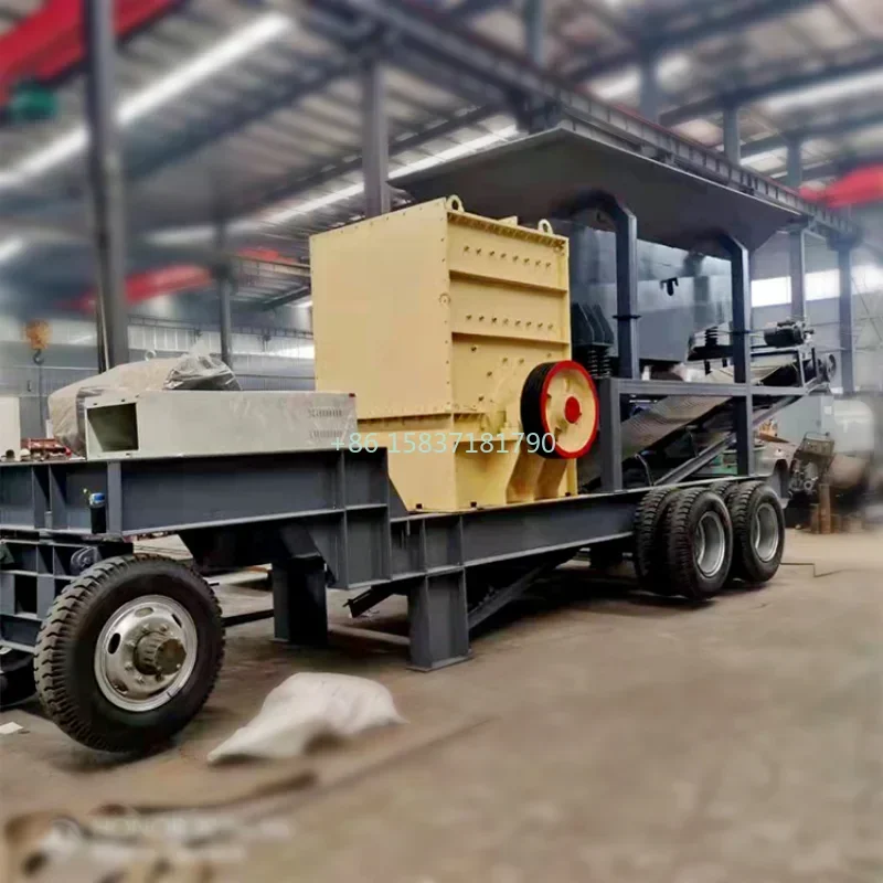 China Supplier Jaw Crushing Mobile Crushing Station Jaw Crusher Machinery Diesel Station Stone Breaking Remote Gold Ore Crusher