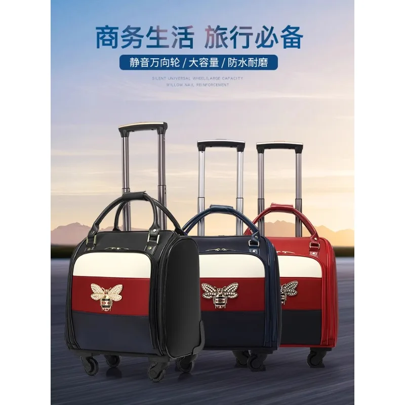 Mini Suitcase Small Lightweight Strong Durable Trolley Case Universal Wheel