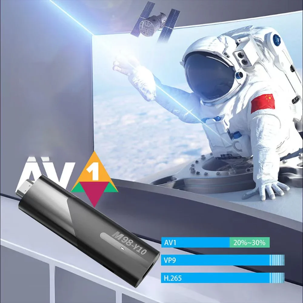 Mini TV Stick Android 13 Allwinner H618 Quad Core Cortex A53 Ondersteuning 8K Video 4K Wifi6 BT5.2 Voice Remote Smart TV Box
