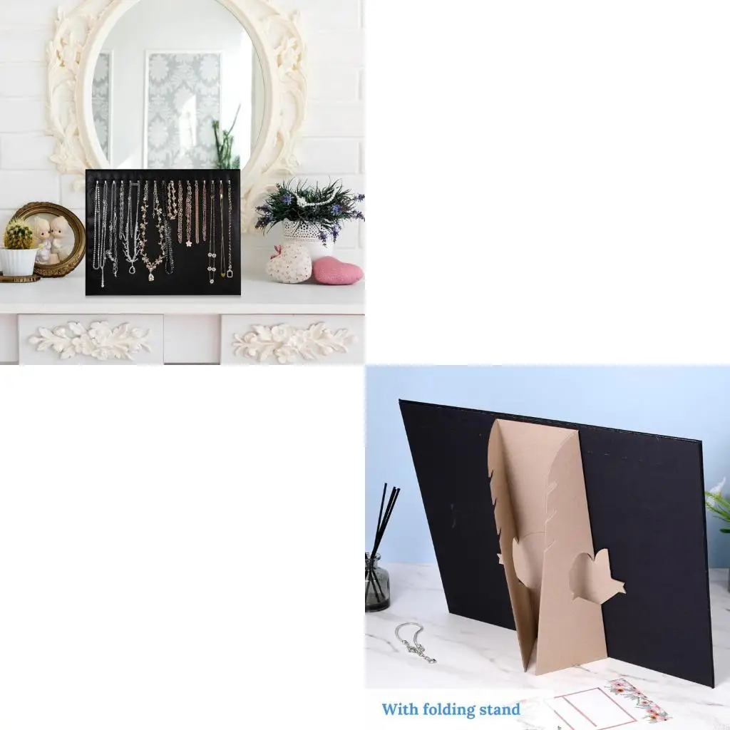 

Multiple Hook Jewelry Holder Having Leather Cover for Scratch Prevention