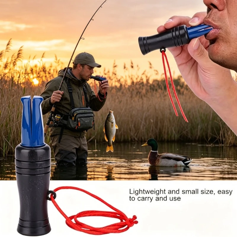 Silbato para Pato Mallard, Portátil y Ligero, Señuelo para Aves Silvestres, Llamador de Aves para Caza al Aire Libre, Altavoz para Llamadas de Aves
