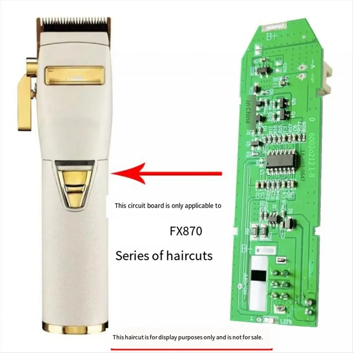 Control Board for 870 Hair Trimmer Motherboard, for Hair Clipper Circuit Board,Brushless Motor