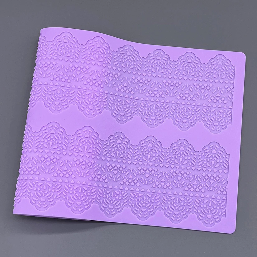 Silicone Mat To Create Sugar Lace Fondant Cake Decorating Tools Baking Mat Embossing Gum Paste Mold CT-405