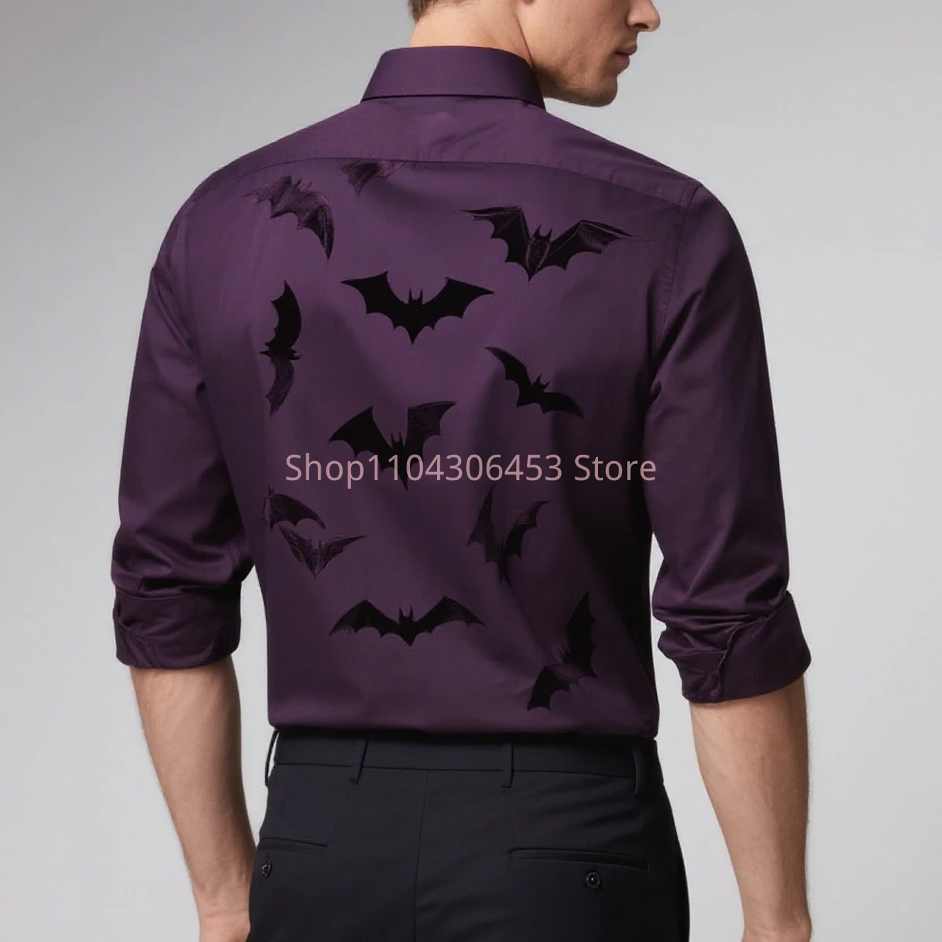 2025 Men's Halloween Pumpkin Ghost Witch 3D Printing Funny Shirt Hawaiian Casual Long Sleeve Lapel Shirt Party Simple Retro Top