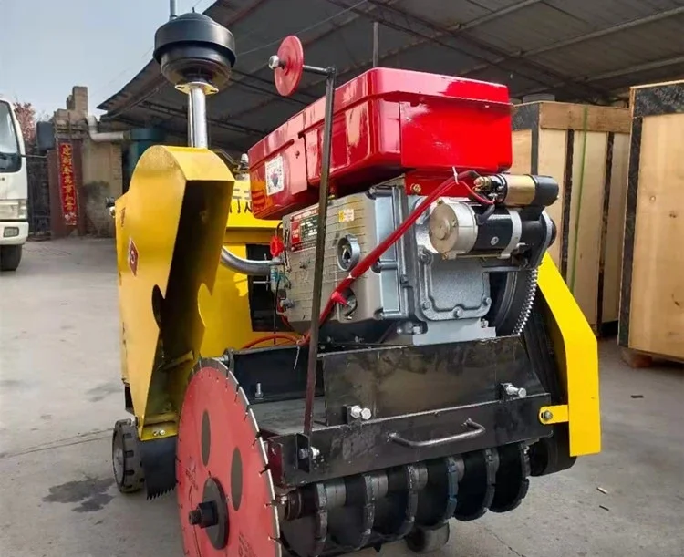Anti-skid grooving machine Electric widening type cattle yard grooving machine Cowshed grooving machine