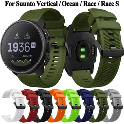 22mm Silicone Watch Strap For Suunto Vertical/Race S/Ocean Bands Repalcement Wristband For Suunto 9Peak Pro/5 Peak Watchband