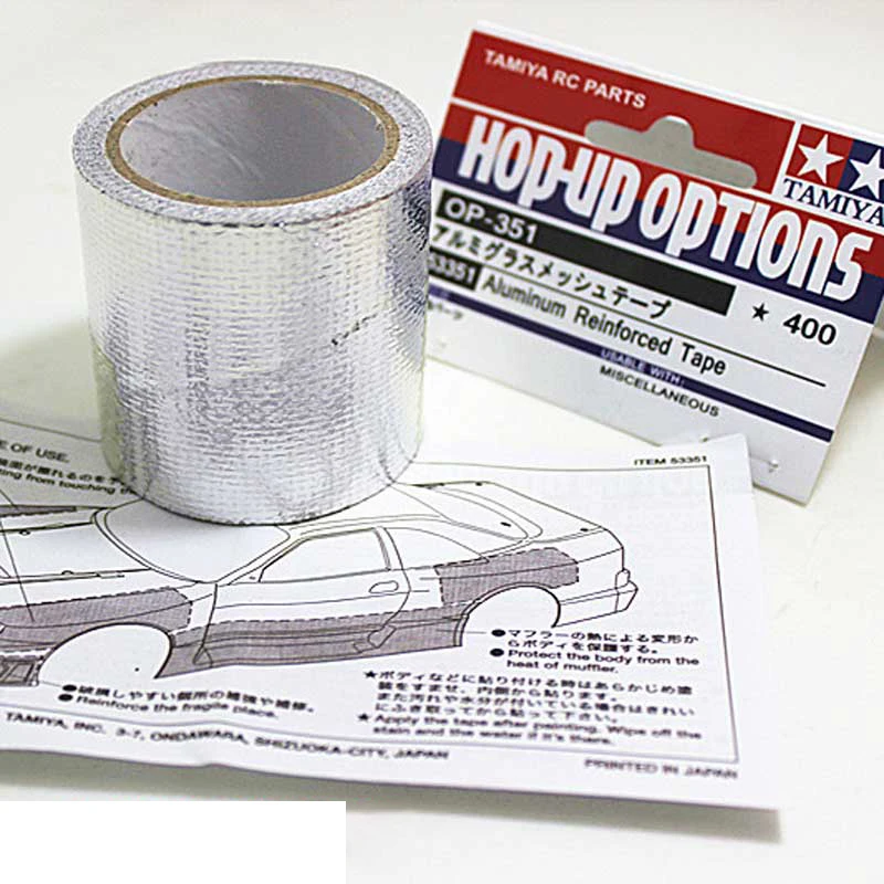 High‑Strength Aluminum Foil Tape for RC Body Shell Reinforcement 1/10 Off‑Road Drift Short Truck Car Upgrade Parts
