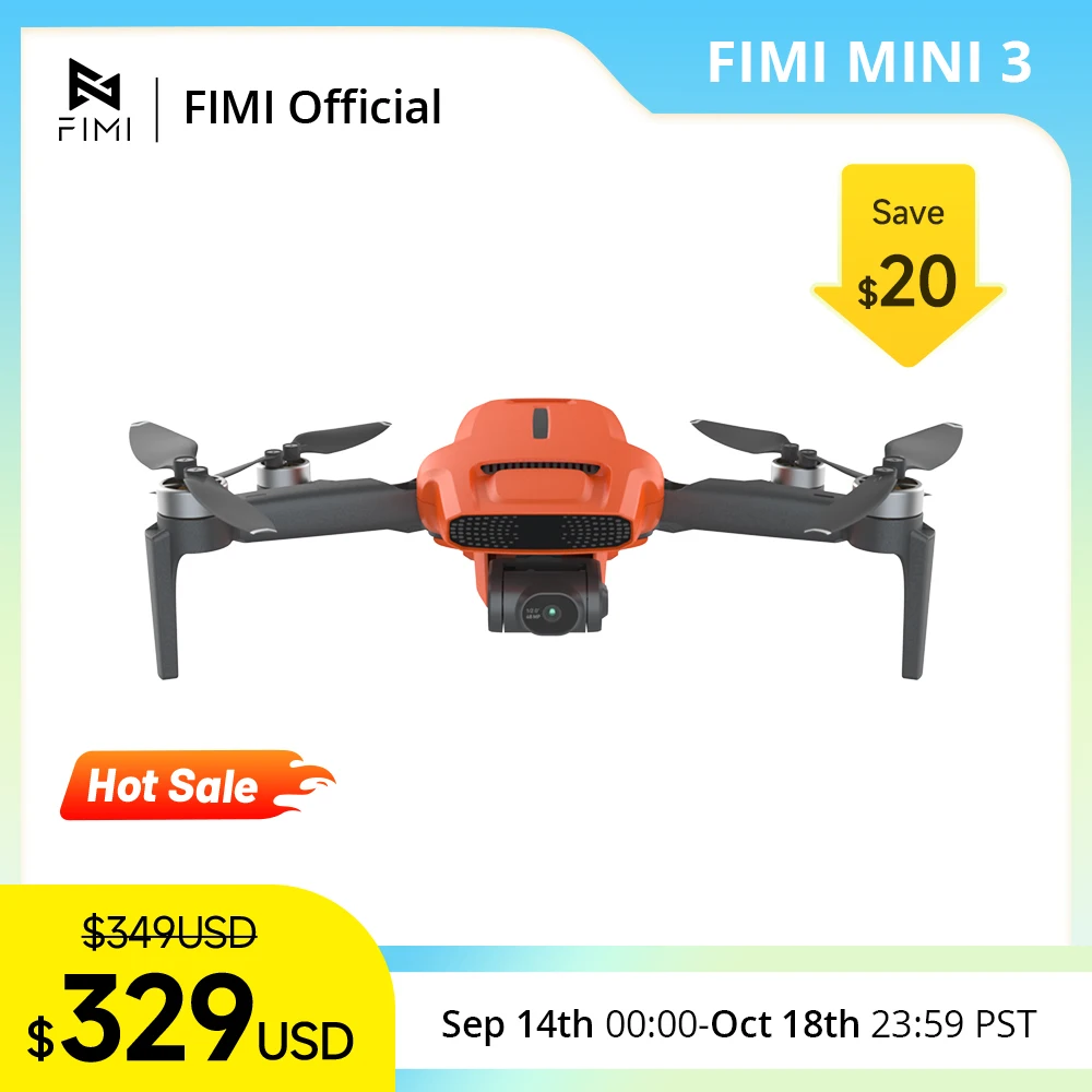 

FIMI MINI 3 new drone 4K 60fps 9km range 3-axis Gimbal 249g Ultralight design AI Super Night Video smart tracking mini pro drone