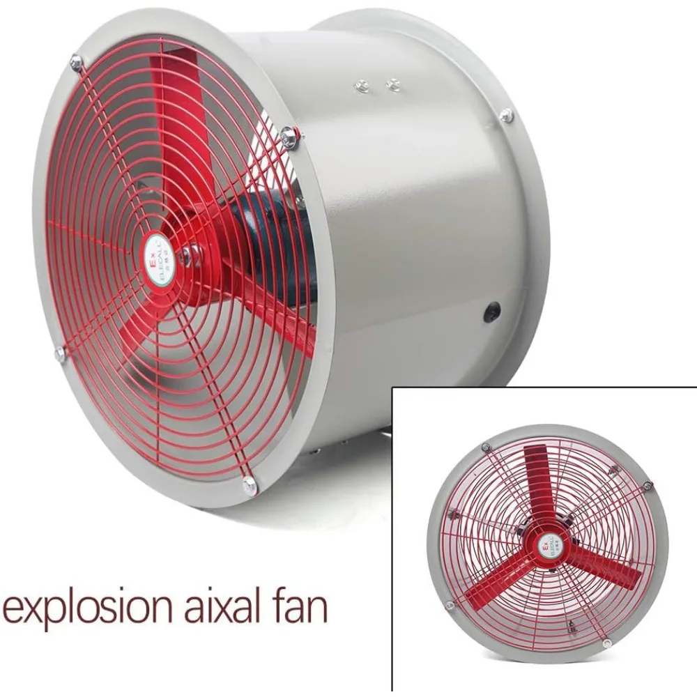 مروحة عادم صناعية 16 نافذة - مستخرج منخفض الضوضاء بقدرة 370 وات لمصاريع التهوية الخارجية #6